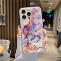 Handy Hülle Handyhüllen Für Apple Klassische Serie iPhone 14 13 12 11 Plus Pro Max Shutzrahmen Beschichtung Ganzkörperschutz Marmor TPU Lightinthebox
