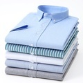 Herren Oberhemd Hemd Oxford Hemd Glatt Gestreift Quadratischer Ausschnitt WeißBlau Weiß Rote Blau Himmelblau Outdoor Arbeit Kurzarm Button-Down Bekleidung Modisch Casual Atmungsaktiv Komfortabel Lightinthebox