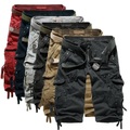 Herren Cargo Shorts Kurze Hosen Kurze Hose für Wanderer Bein Kordelzug Multi Pocket Mehrere Taschen Glatt Atmungsaktiv Draussen Wadenlänge Casual Täglich 100% Baumwolle Strassenmode Stilvoll Lightinthebox