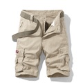 Herren Cargo Shorts Kurze Hosen Shorts Kurze Hosen Tasche Gerade geschnitten Glatt Komfort Atmungsaktiv Kurz Sport in der Natur Täglich Ausgehen 100% Baumwolle Stilvoll Klassicher Stil Grün Schwarz Lightinthebox