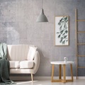 Betontapete, Wandbild, weiß, abstrakt, Wandverkleidung, Aufkleber, abziehen und aufkleben, entfernbares PVC/Vinyl-Material, selbstklebend/Klebstoff erforderlich, Wanddekoration für Wohnzimmer, Küche, Lightinthebox