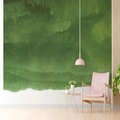 Betontapete, Wandbild, grün, weiß, abstrakt, Wandverkleidung, Aufkleber, abziehen und aufkleben, entfernbares PVC/Vinyl-Material, selbstklebend/Klebstoff erforderlich, Wanddekoration für Wohnzimmer, Lightinthebox