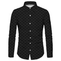Herren Hemd Blumen Grafik-Drucke Umlegekragen Schwarz Gelb 3D-Druck Outdoor Strasse Langarm Button-Down Bedruckt Bekleidung Modisch Designer Casual Weich Lightinthebox