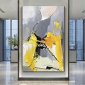 handölgemälde leinwand wandkunst dekoration abstrakt messer malerei landschaft gelb für heimdekoration kein rahmen kein bild Lightinthebox