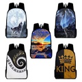 Schulrucksack Bookbag 3D für Schüler niños Jungen Wasserdicht Hohe Kapazität Verstellbare Schultergurte Oxford Stoff Schulranzen Rucksack Schulranzen 15.811.85.1 Zoll Lightinthebox