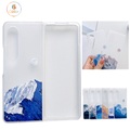 Handy Hülle Handyhüllen Für Samsung Galaxy Klappetui Z Fold 4 Z Fold 3 Flipbare Hülle Ganzkörperschutz Anti-Kratz Landschaft PC Lightinthebox