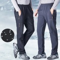 Lighinthebox, Herren Wasserdichte Wanderhose Fleece-gefütterte Hose Softshellhosen Winter Außen warm halten Fleece-Futter Wasserdicht Windundurchlässig Hosen / Regenhose Unten Schwarz Dunkelblau Vlies Jagd Lightinthebox