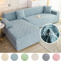 hochwertige milch samt sofa abdeckung wohnzimmer ecksofa sitzbezug super weich verdicken elastische möbel kissenschutz heißer verkauf couch abdeckung Lightinthebox