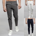Herren Hose Hosen Freizeithose Tasche Glatt Komfort Outdoor Täglich Ausgehen 100% Baumwolle Modisch Strassenmode Schwarz Weiß Lightinthebox