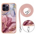 Handy Hülle Handyhüllen Für Apple Rückseite iPhone 14 13 12 11 Plus Pro Max Tragbar IMD Ganzkörperschutz Marmor TPU Lightinthebox
