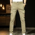 Herren Cargohose Cargohosen Hose Hosen Zip Multi Pocket Glatt Komfort Outdoor Täglich Ausgehen 100% Baumwolle Modisch Strassenmode Schwarz Armeegrün Lightinthebox