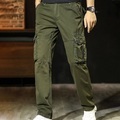 Herren Cargohose Cargohosen Hose Hosen 6 Tasche Glatt Komfort Outdoor Täglich Ausgehen 100% Baumwolle Modisch Strassenmode Schwarz Königsblau Lightinthebox