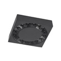 Lucande Kelissa LED-Außendeckenlampe schwarz eckig