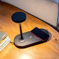 LED-Tischleuchte Ceres mit Ladestation, schwarz