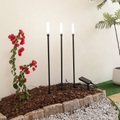 Lindby LED-Solarleuchte Balian, 3er-Set, 3000K