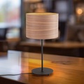 ENVOLIGHT, Envolight Veneer Tischlampe walnuss Ø 25cm