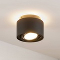 Arcchio Talima LED-Deckenlampe, rund, schwarz