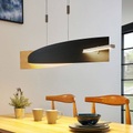LED-Hängeleuchte Marija, Blende senkrecht, rost