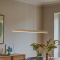 LED-Hängeleuchte Broll, cremeweiß