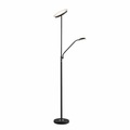 Lindby Sumani LED-Stehleuchte, rund, schwarz