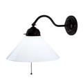 Berliner Messinglamp, Wandleuchte ALFRED in antiker Optik