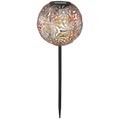 LED-Solarleuchte 33632 mit Metallkugel, silber