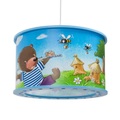 Hängeleuchte 25/40 Bär mit Angel, blau