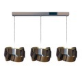 Pendelleuchte Tornado dreiflammig chromium-nickel