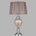 Tischlampe Greyson mit Textilschirm in Braun