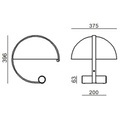 Stilnovo Meta LED-Tischlampe inkl. E27-LED gold