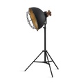 Lindby Swantja Stehlampe mit Gitter, schwarz-gold