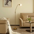Lampenwelt.com, Elaina - LED-Leselampe in Messing