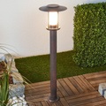 Rostfarbene LED-Wegeleuchte Pavlos