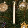 Konstsmide 1920-100 Funk-Weihnachtsbaum-Beleuchtung Innen batteriebetrieben 10 LED Warm-Weiß
