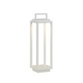 Lucande Mirina LED-Außenlaterne, USB, weiß