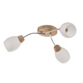 Spot-Light, Dreiflammige Deckenleuchte Santa mit Eichenholz