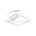 Lindby Coljana LED-Deckenlampe Quadrat/Kreis weiß