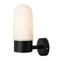 Wandleuchte Zen, Milchglas, schwarz