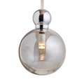 EBB & FLOW Uva M Hängelampe, Ball silber rauchgrau