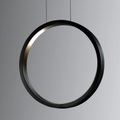 Cini&NIls Assolo - schwarze LED-Hängeleuchte 43 cm
