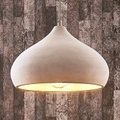 Lampenwelt.com, Beton-Pendellampe Morton, Ø 29 cm