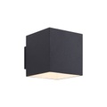 ELC Loriett Wandlampe, G9, eckig, schwarz