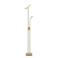 Lindby Seppa LED-Stehleuchte, eckig, messing