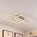 Lucande Muir LED-Deckenlampe, rechteckig
