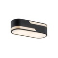 Deckenleuchte Tilden in Schwarz/Gold, Länge 30 cm