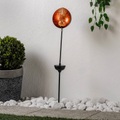LINDBY, Lindby Gerwin LED-Solarlampe, Erdspieß, silber