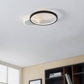 Eglo, LED-Deckenlampe Gafares Fernbedienung rund schwarz