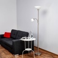 Elaina - 2-fl. LED-Stehleuchte, nickel matt