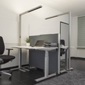 LED-Büro-Stehlampe Jolinda mit Sensor und Dimmer