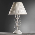Tischleuchte Karen mit Kristallen, Höhe 58 cm